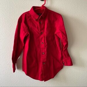 Class Club Boys Red Button Down